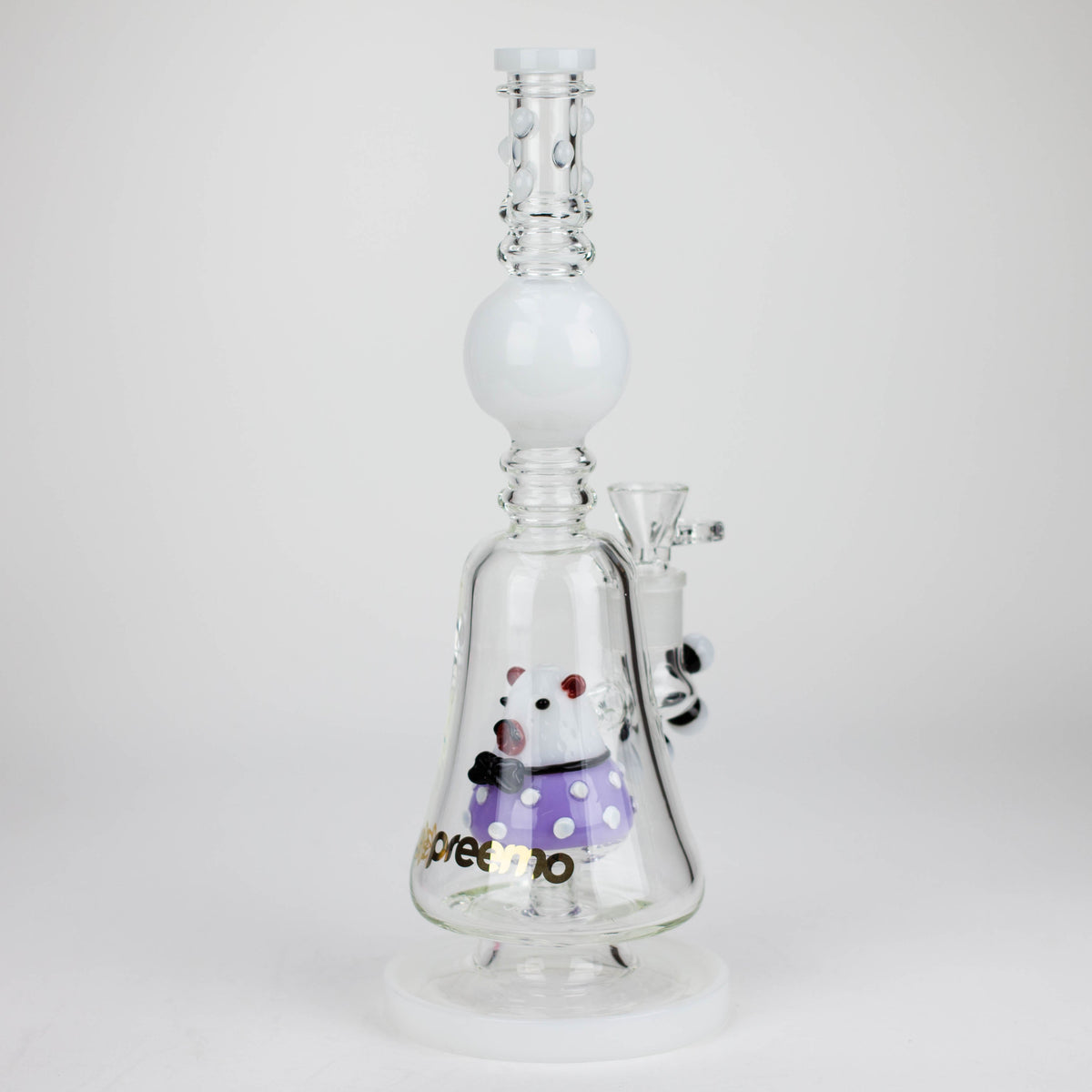 Preemo 13 inch Piggy Bubbler With Percolator in White