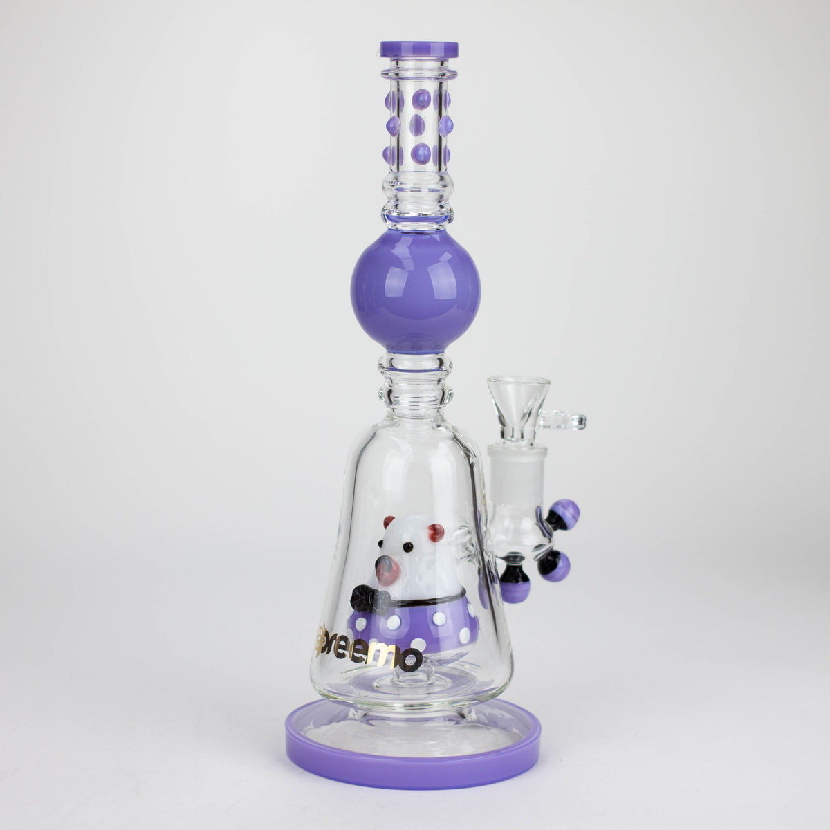 Preemo 13 inch Piggy Bubbler With Percolator in Purple