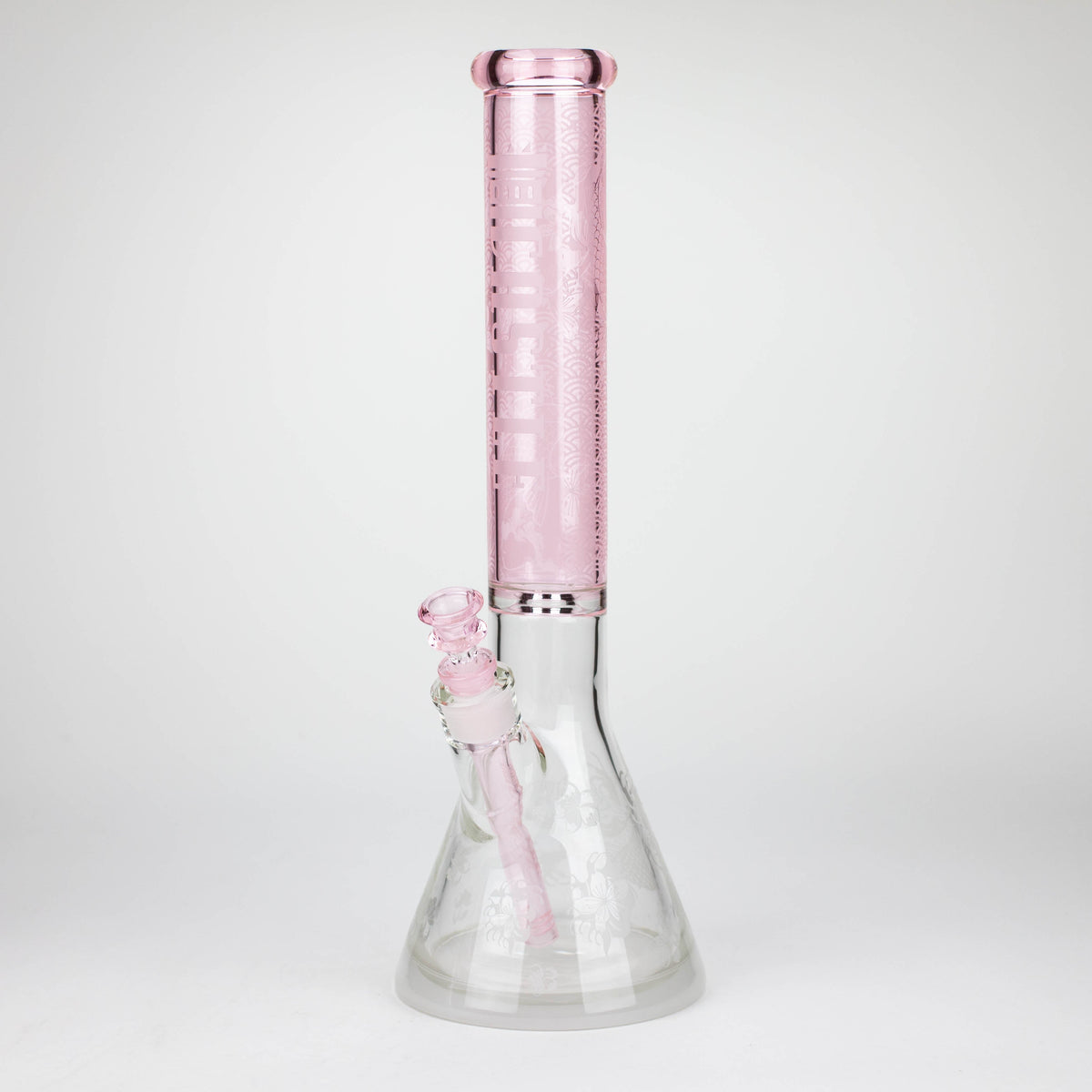 Castle Glassworks 16 inch Koi Fish Pink Beaker Bong