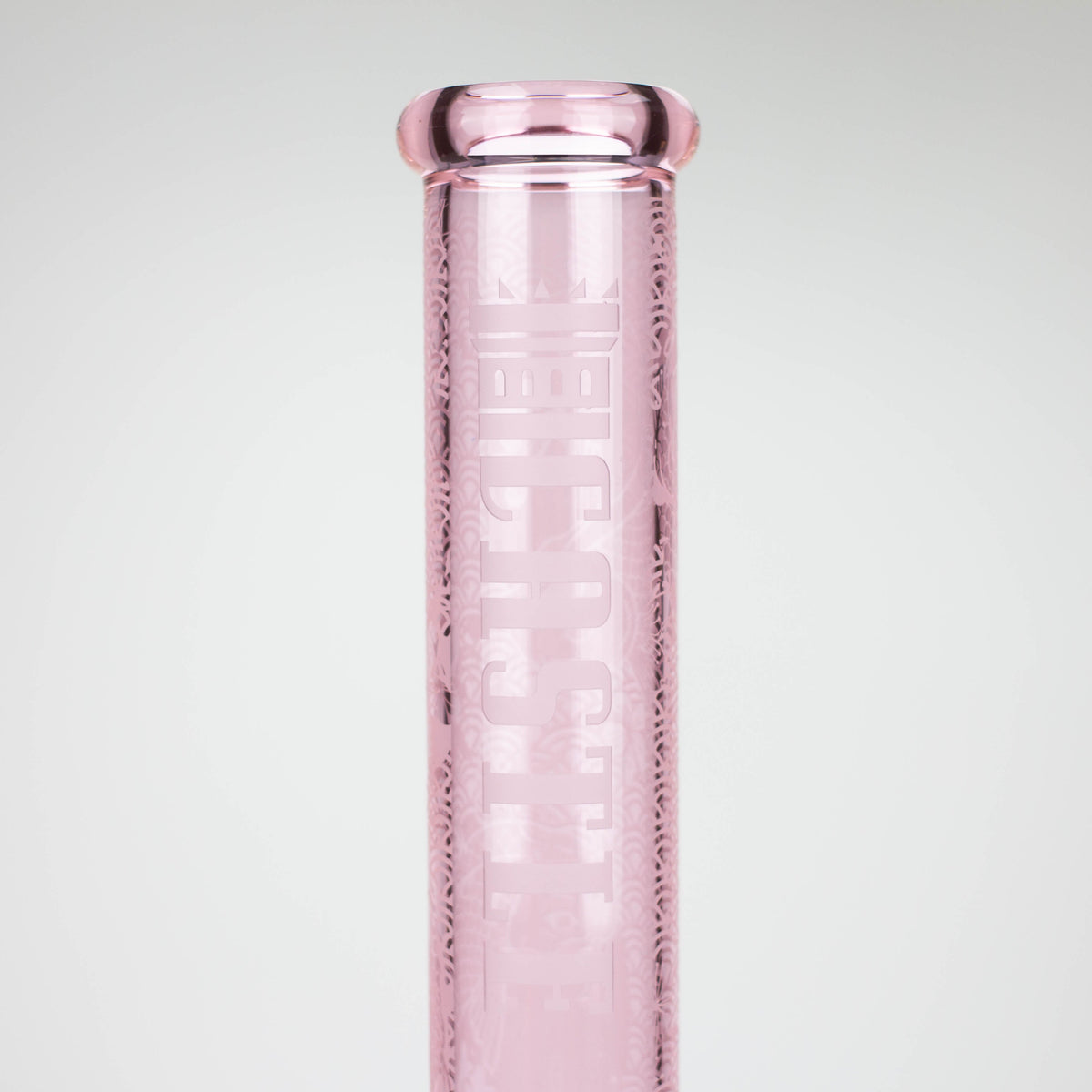 Glass Tube of the Castle Glassworks 16 inch Koi Fish Pink Beaker Bong