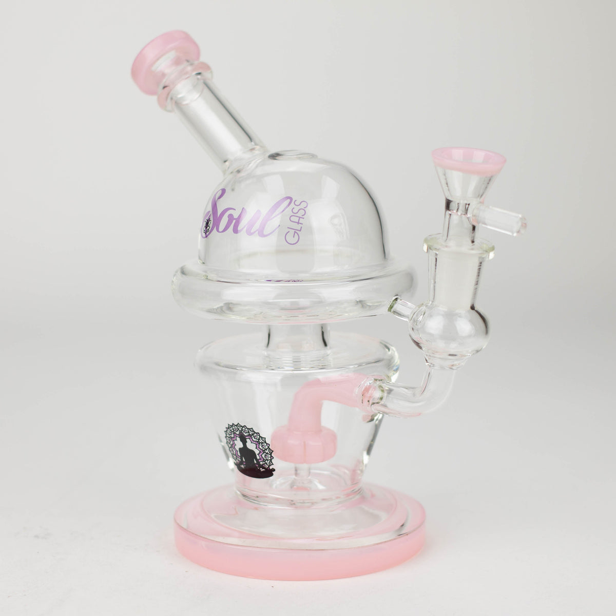 8" SOUL Glass Bong in Pink