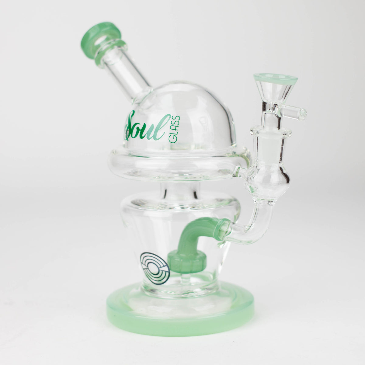 8" SOUL Glass Bong in green