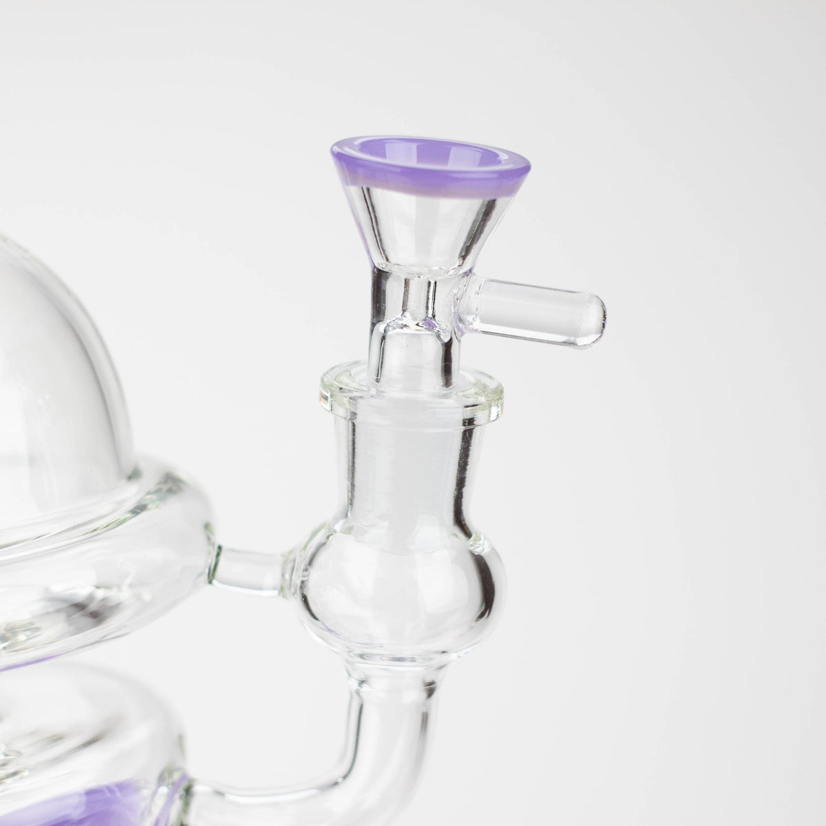 8" SOUL Glass Bong with Purple Bowl Piece