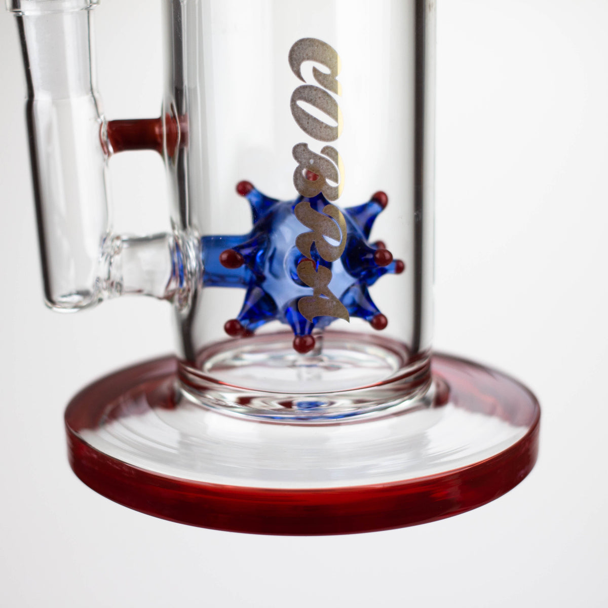 COBRA | 8.5" Small Glass Bong with Water Bomb Diffuser Base View