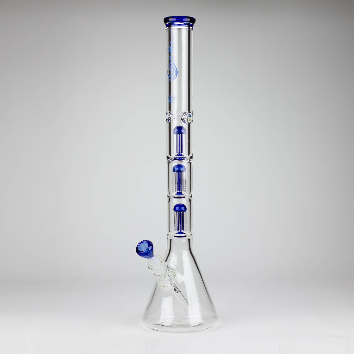 GENIE | 24" Triple Percolator Huge Beaker Bong In Blue