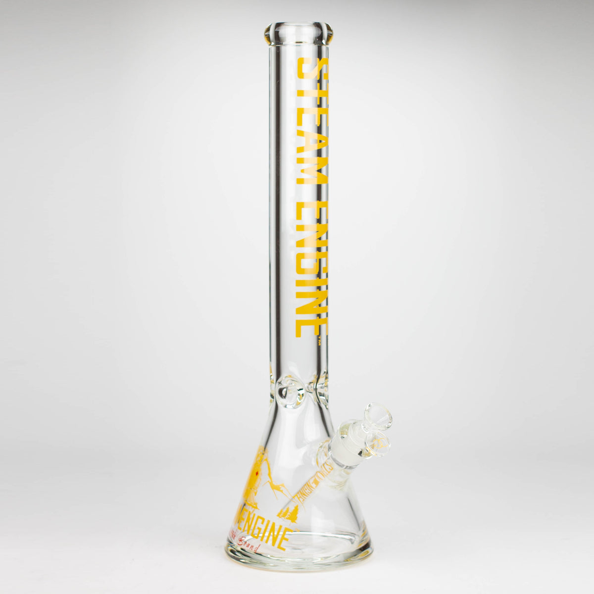 Steam Engine 18 Inch Big Yellow Beaker Bong