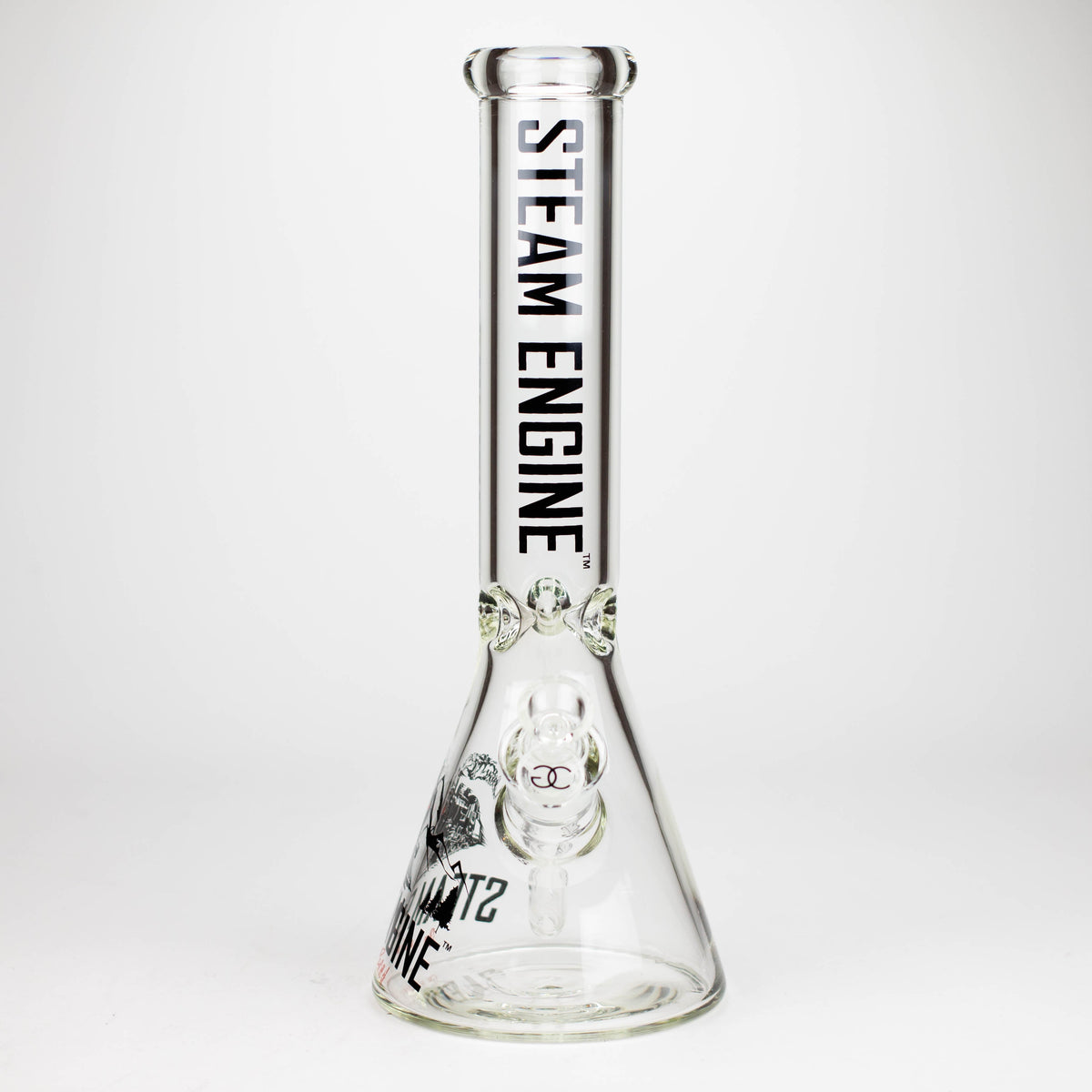 Steam Engine™ | 14 Inch Glass Bong Front View