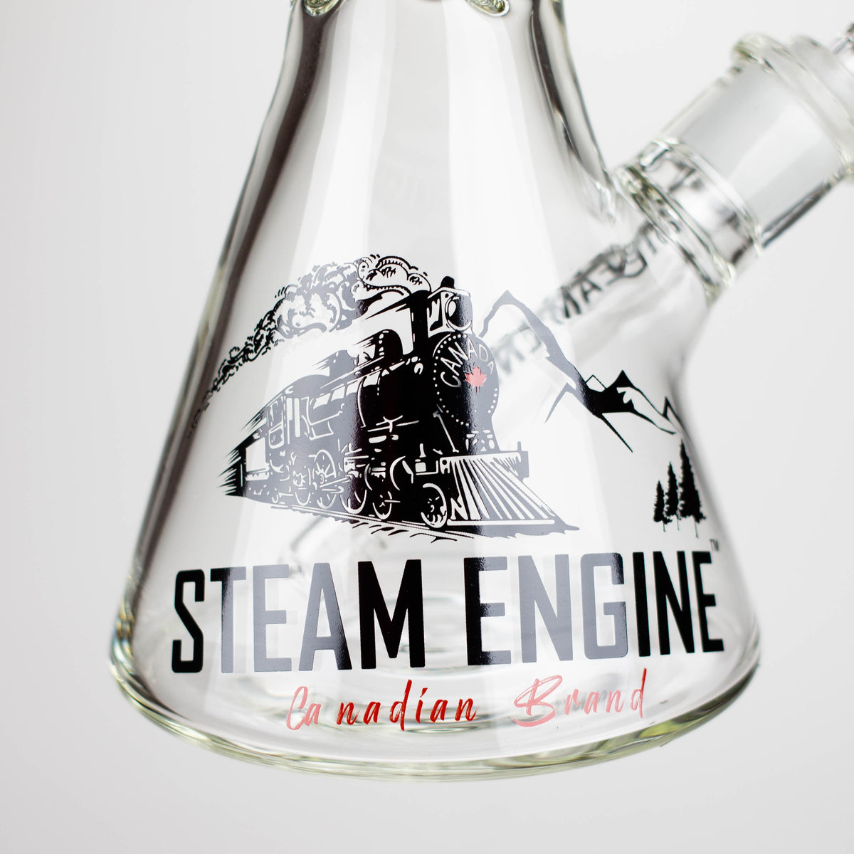 Steam Engine™ | 14 Inch Glass Bong Base View with Steam Engine Logo