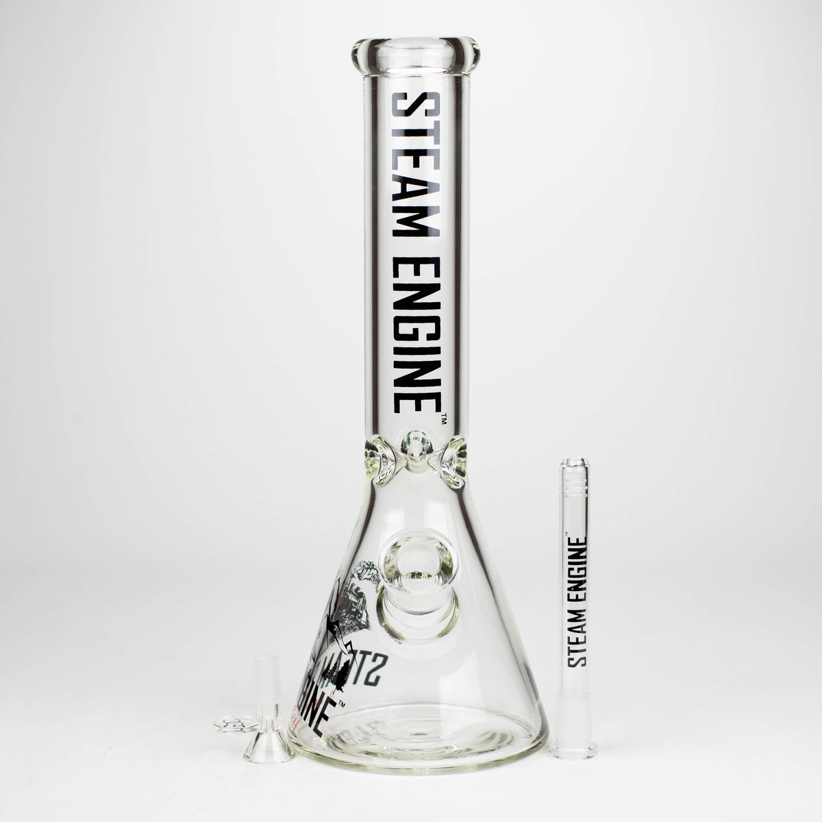 14 inch Steam Engine Bong with Bowl Piece and Downstem