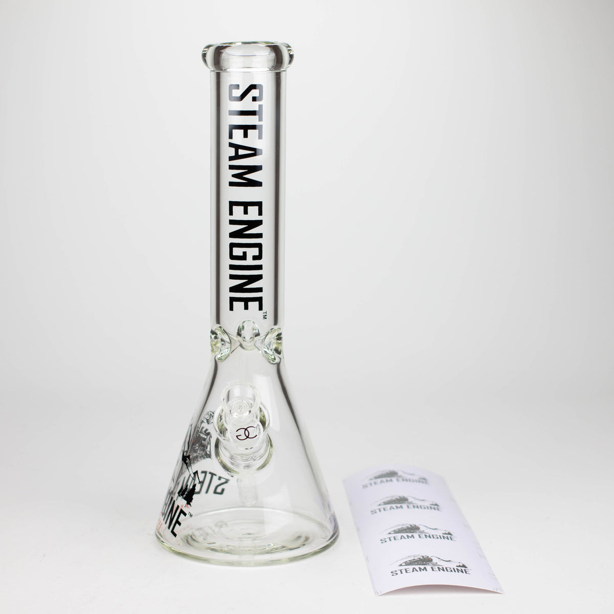 Steam Engine™ | 14 Inch Glass Bong with Stickers