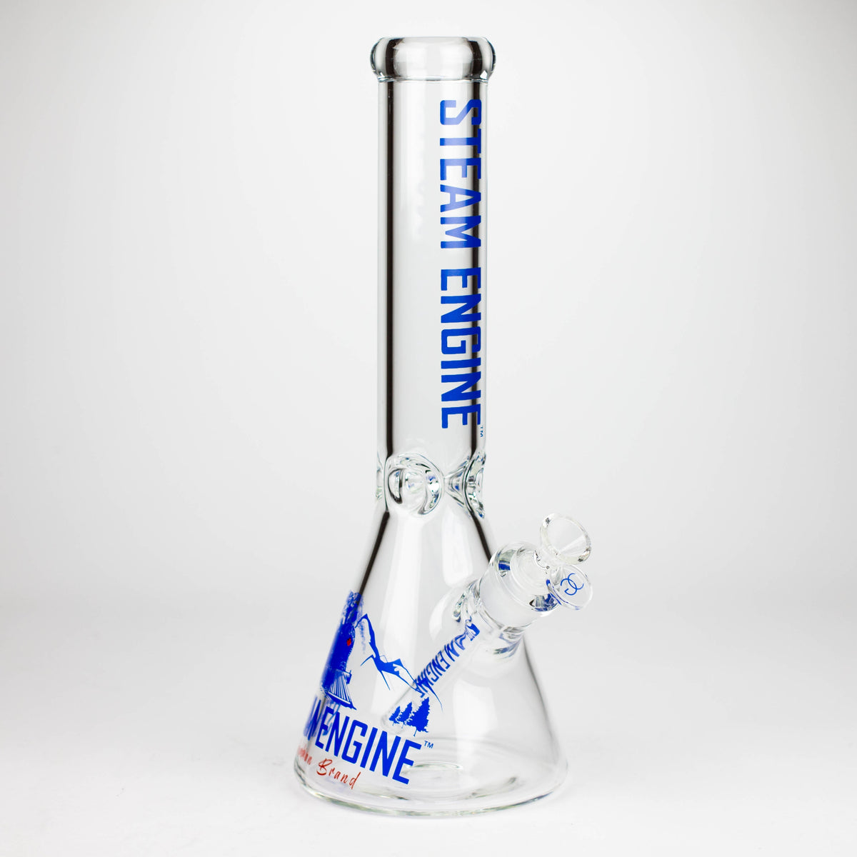 Steam Engine™ | 14 Inch Blue Glass Bong