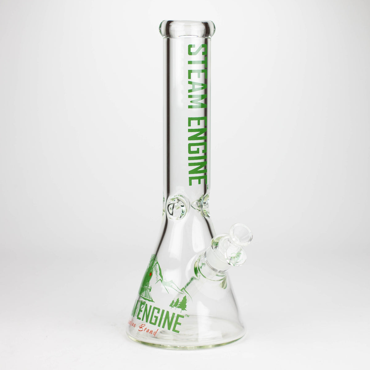 Steam Engine™ | 14 Inch Green Glass Bong