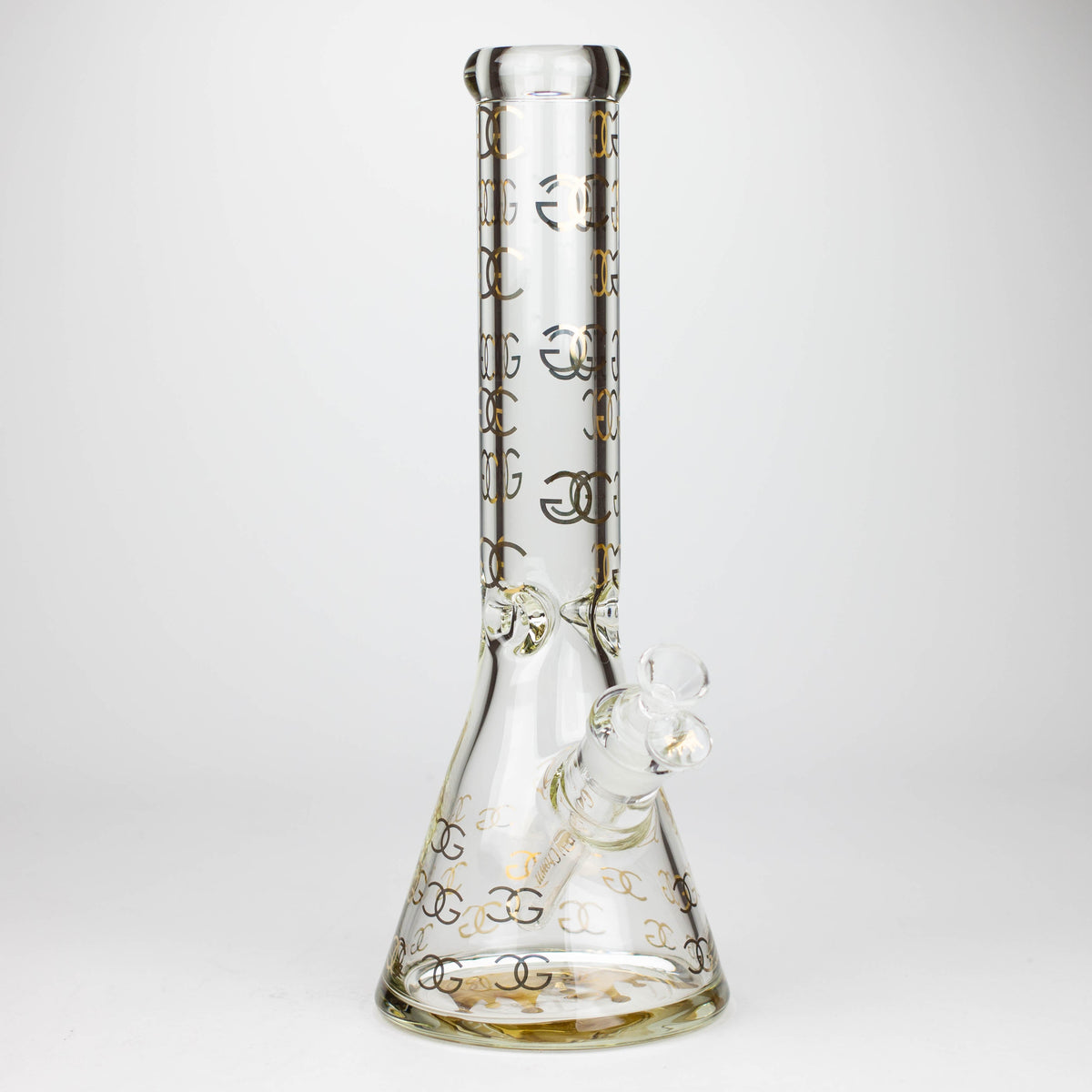 Golden Crown™ | 14" Glass Bong With 24K Gold Emblem