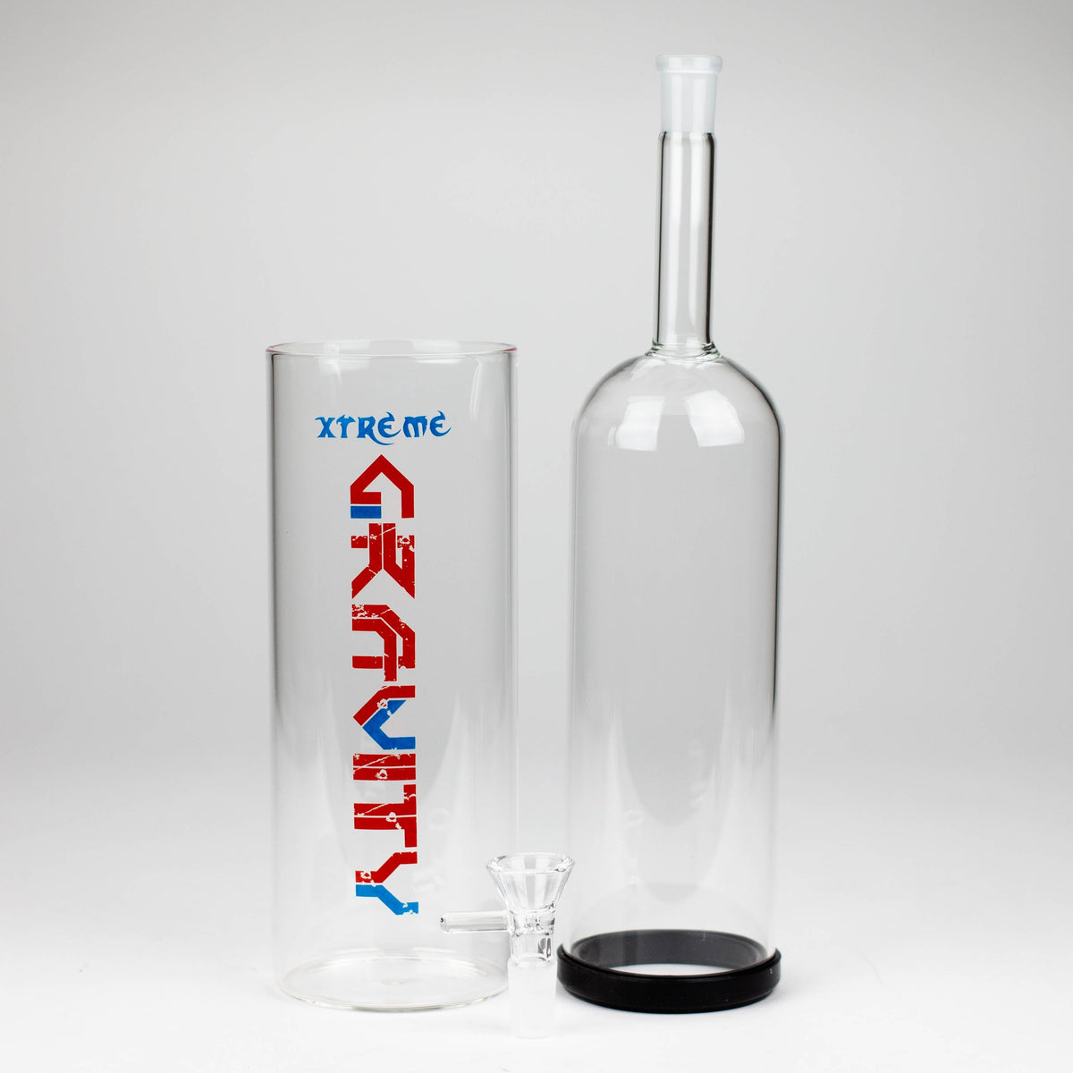 Xtreme 12" Red Gravity Glass Bong Full View