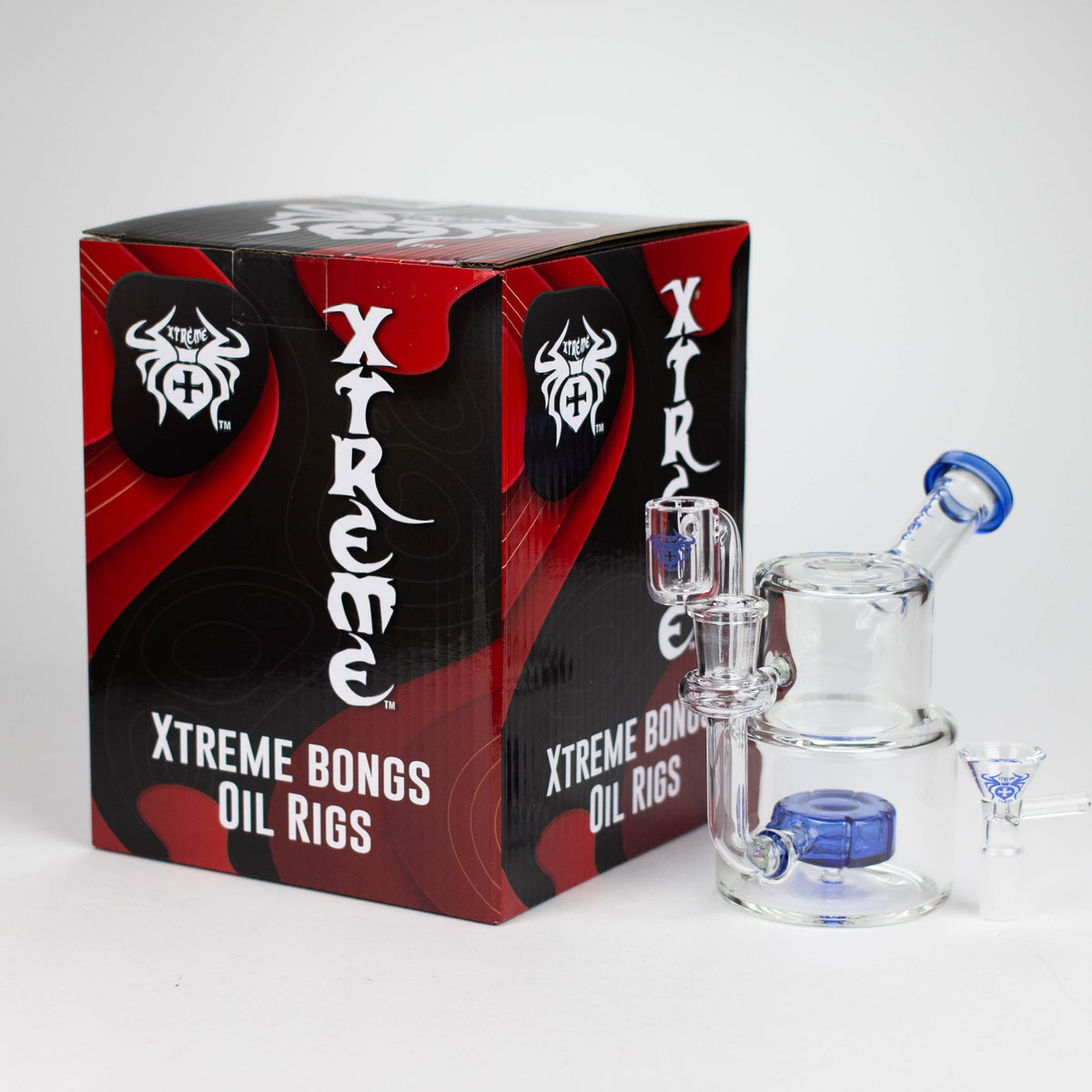 Xtreme 5 inch 2-in-1 Dab Rig Hybrid with packaging