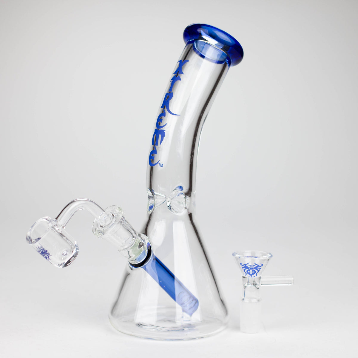 Xtreme 7.5 inch Blue Dab Rig And Bong Hybrid