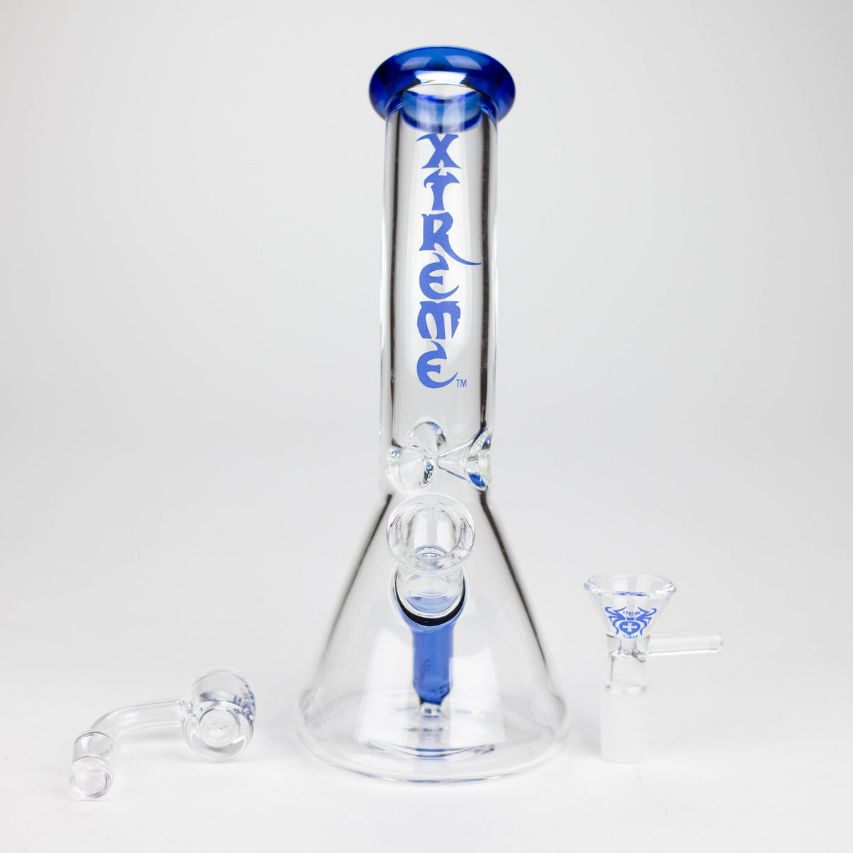 Xtreme 7.5 inch Dab Rig And Bong Hybrid with Quartz Banger and Glass Bowl Piece