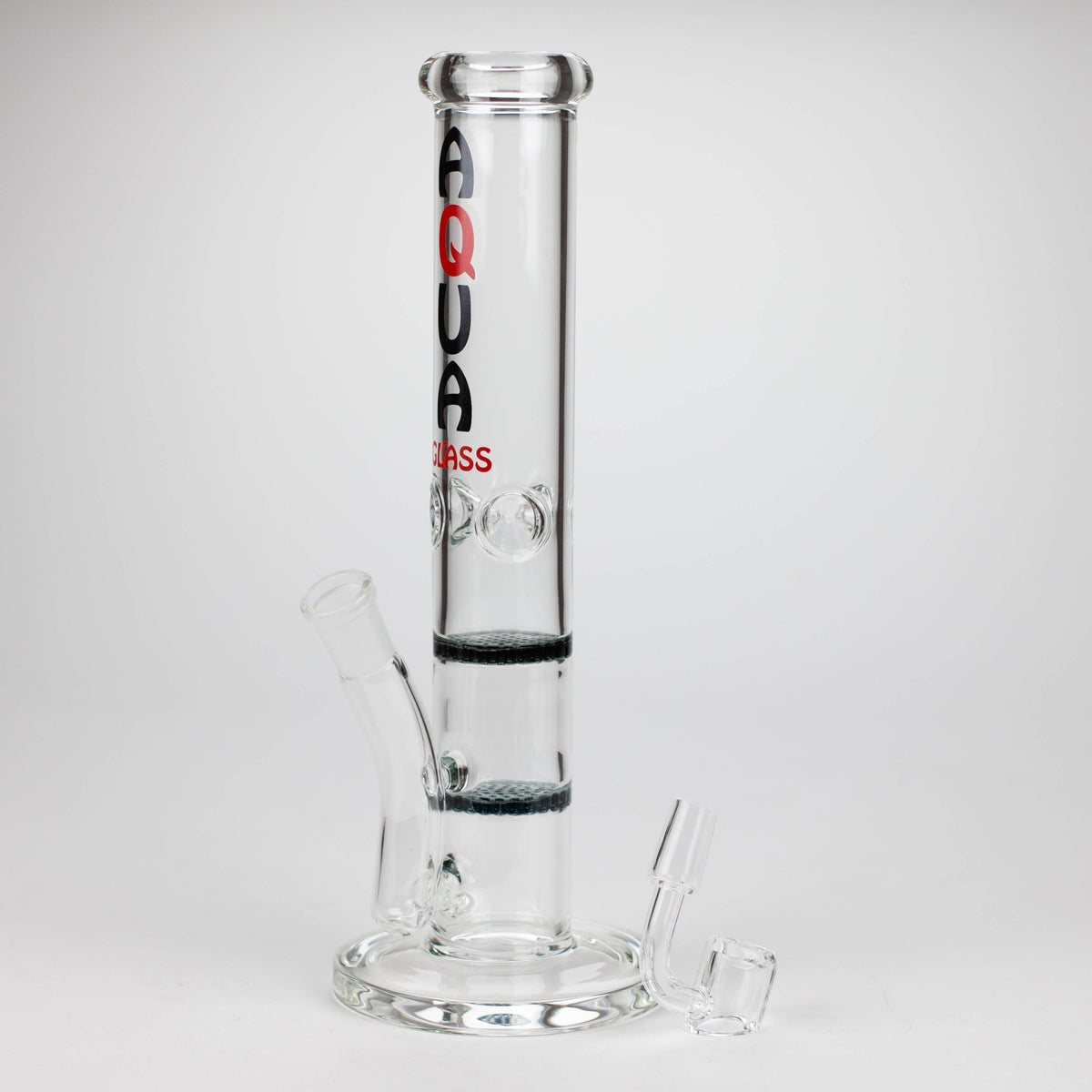 AQUA | 10" Dual Honeycomb Dab Rig Full View