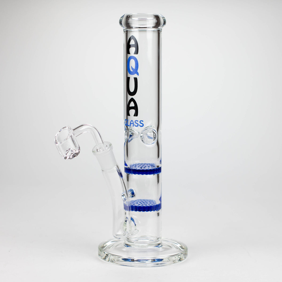 AQUA | 10" Dual Honeycomb Dab Rig In Blue