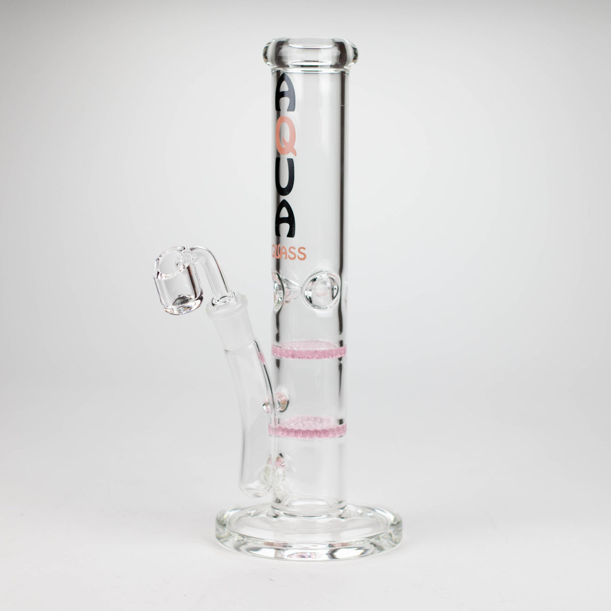 AQUA | 10" Dual Honeycomb Dab Rig In Pink