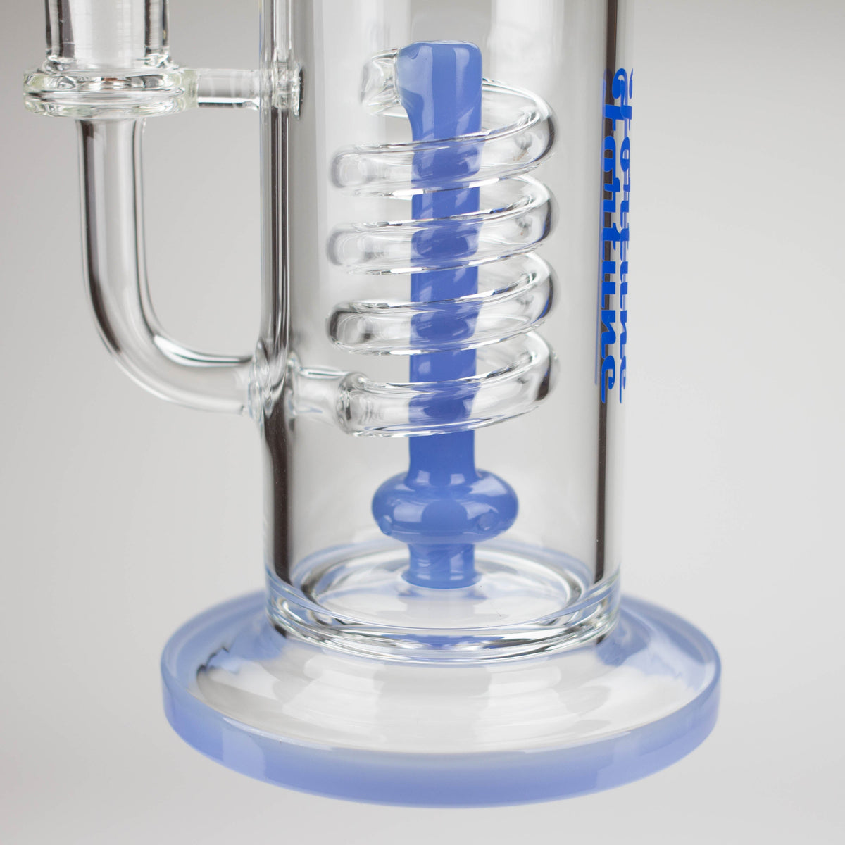 Blue Coiled Percolator in the Fortune 11 inch Bong