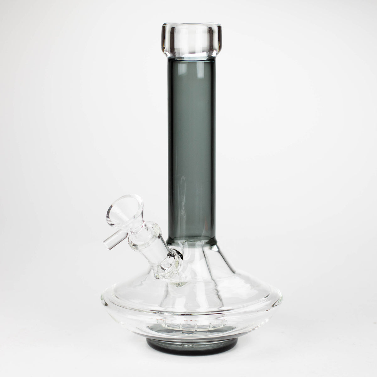 9" UFO Clear Glass Bong with Pyramid Diffuser