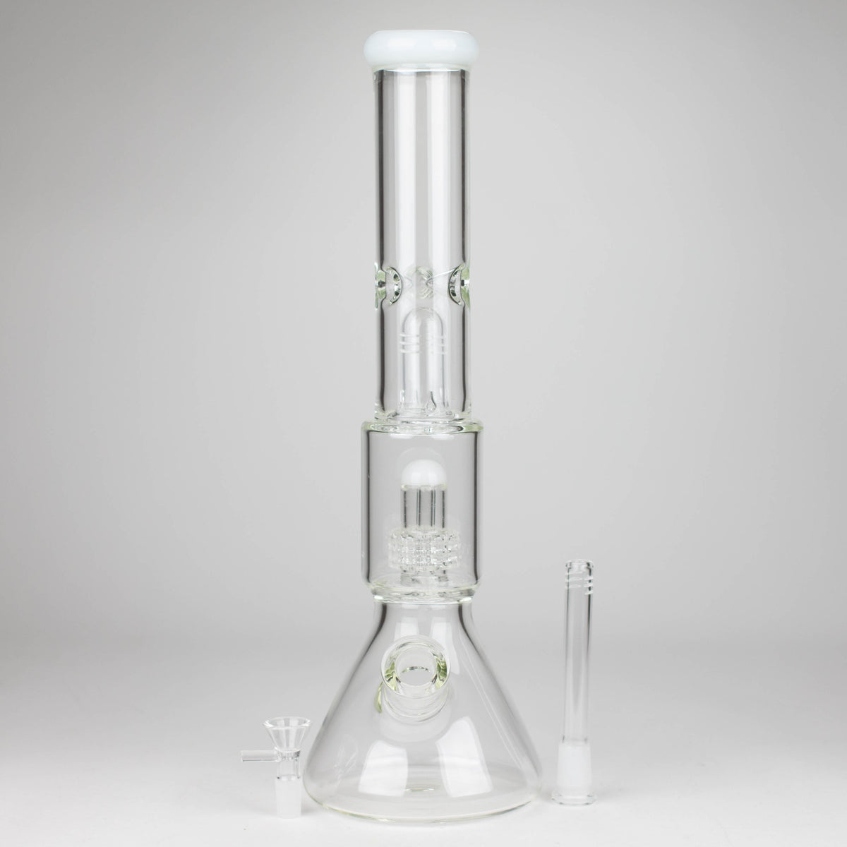 16" Bong With Diffuser And Percolator with Bowl Piece and Down Stem