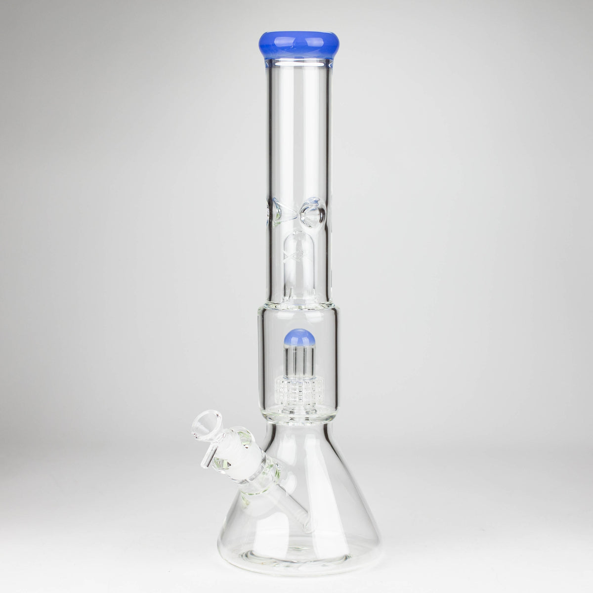 16" Bong With Diffuser And Percolator in Light Blue