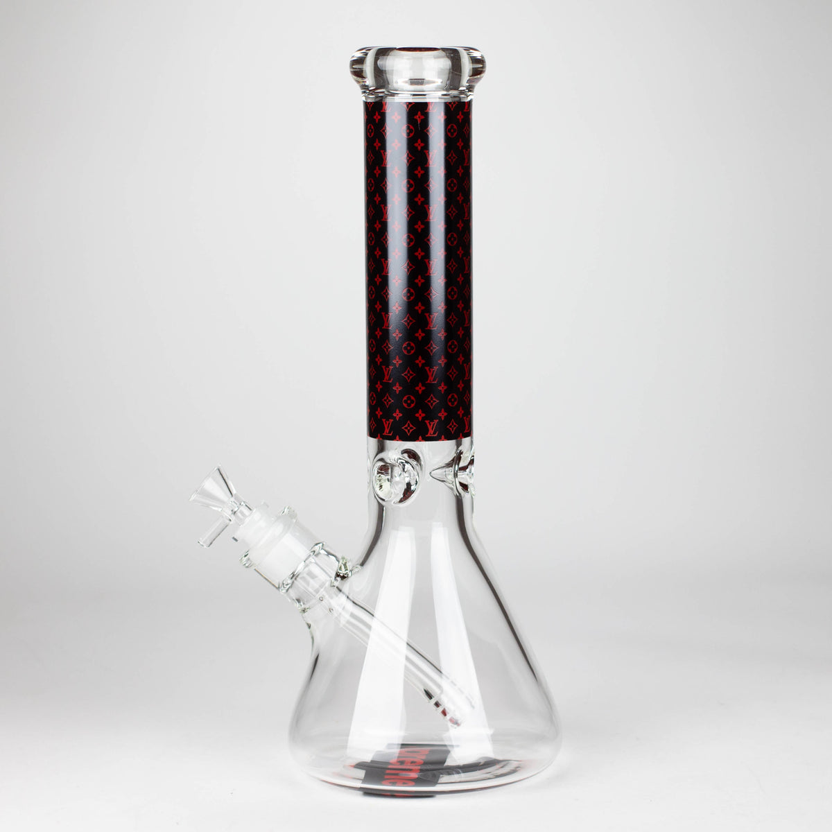 14" Louis Vuitton Glass Bong Side view