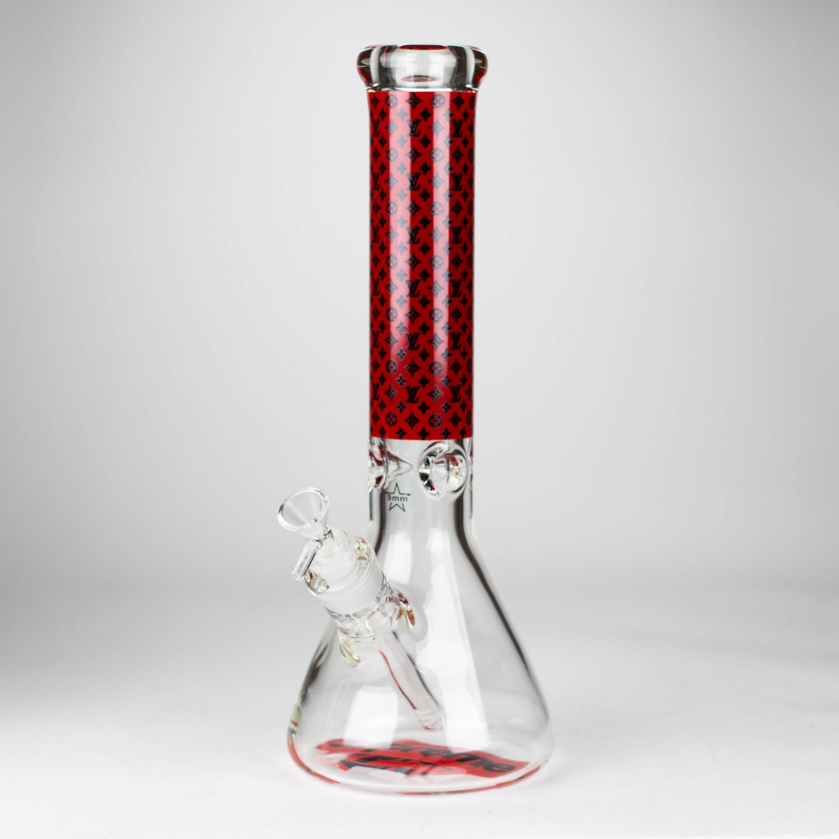 14" Louis Vuitton Glass Bong in Black