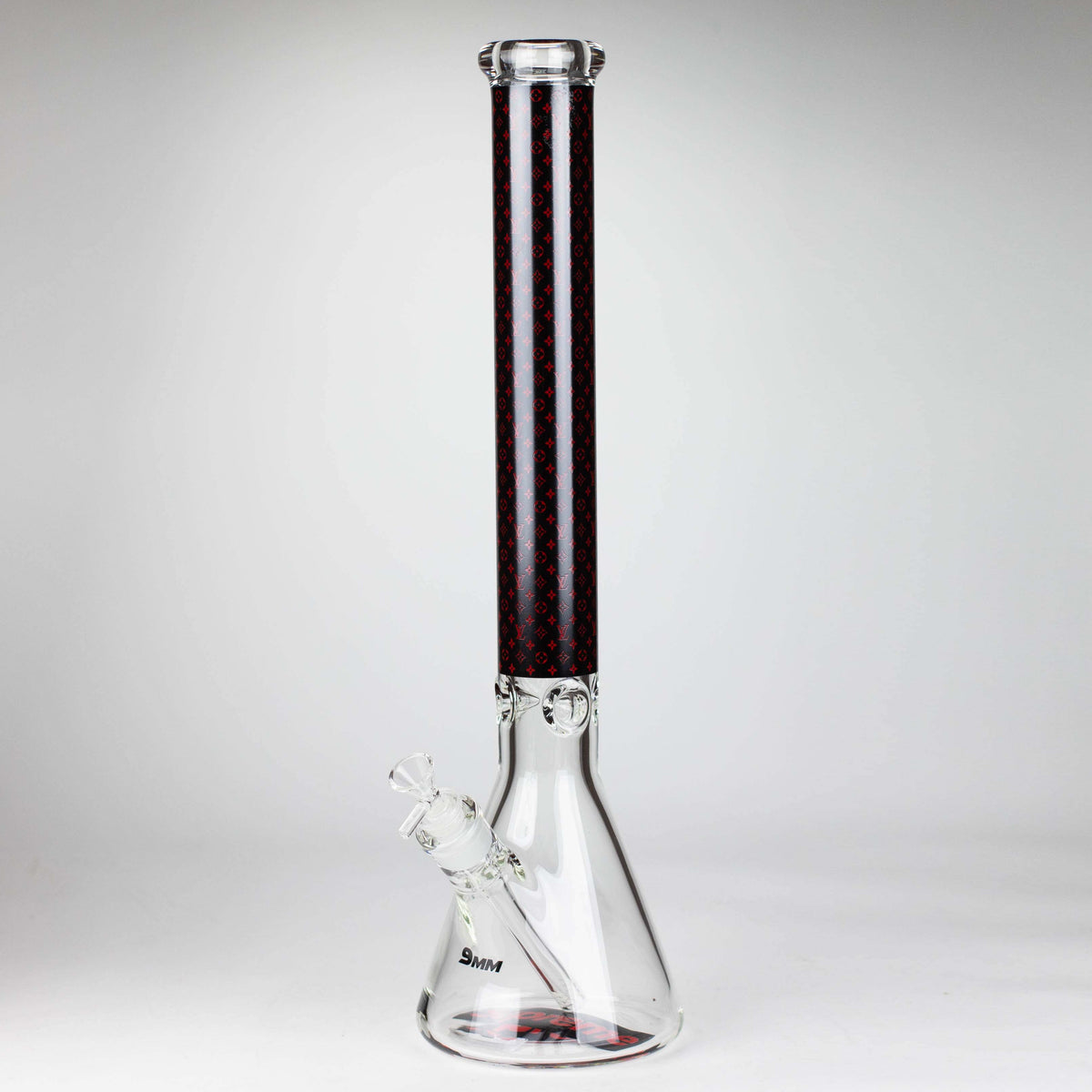 20" Louis Vuitton Glass Beaker Bong in Black