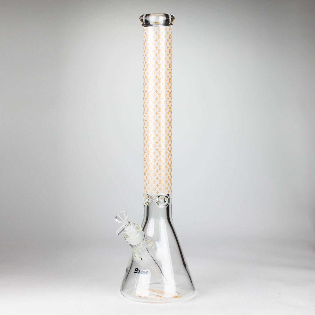 20" Louis Vuitton Glass Beaker Bong in Yellow