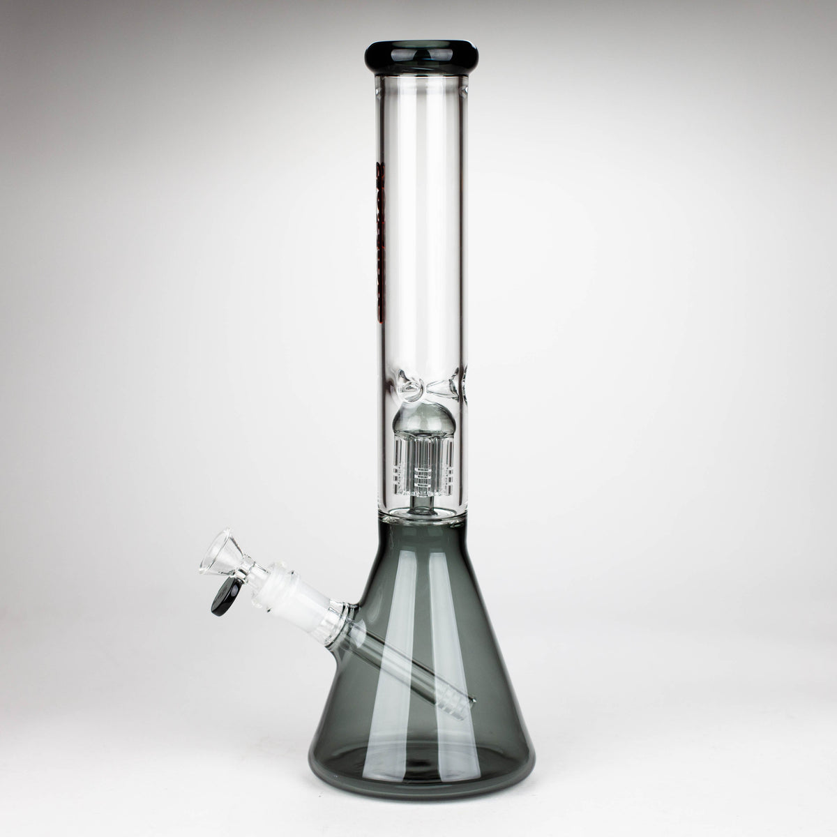 Side View of the Fortune | 14" 6 Arms Percolator Glass Bong