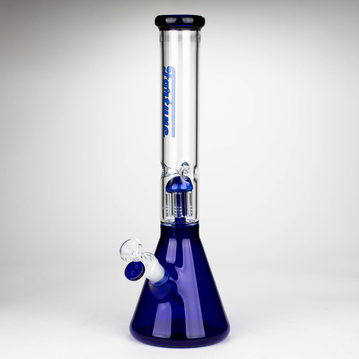 Fortune | 14" 6 Arms Percolator Glass Bong in Blue