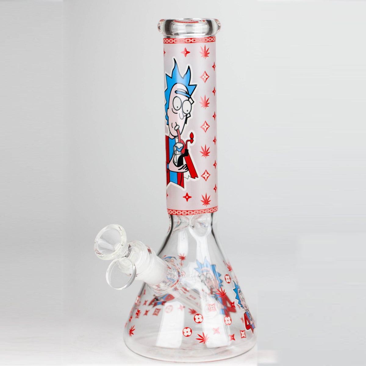 10" Rick And Morty Ice Catcher Bong Side View