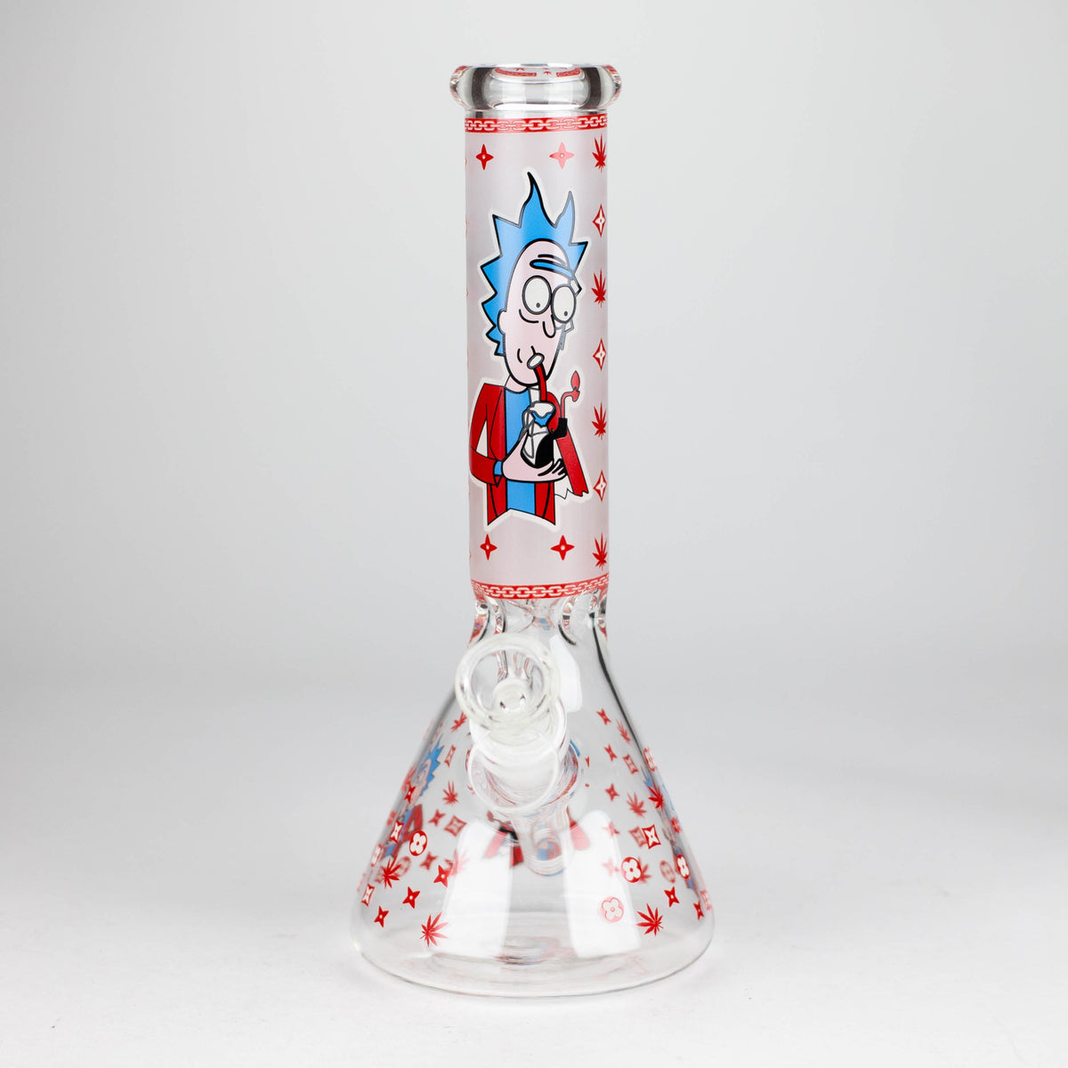 10" Rick And Morty Ice Catcher Bong Front View