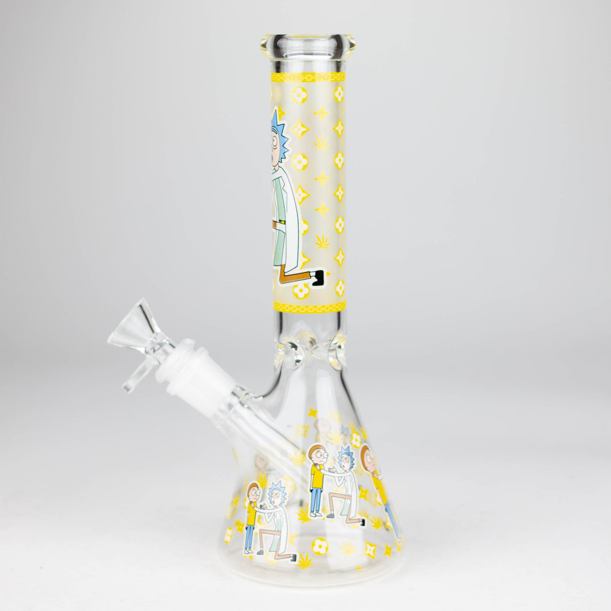 9"  Glow In The Dark 4mm glass bong [S60]_11