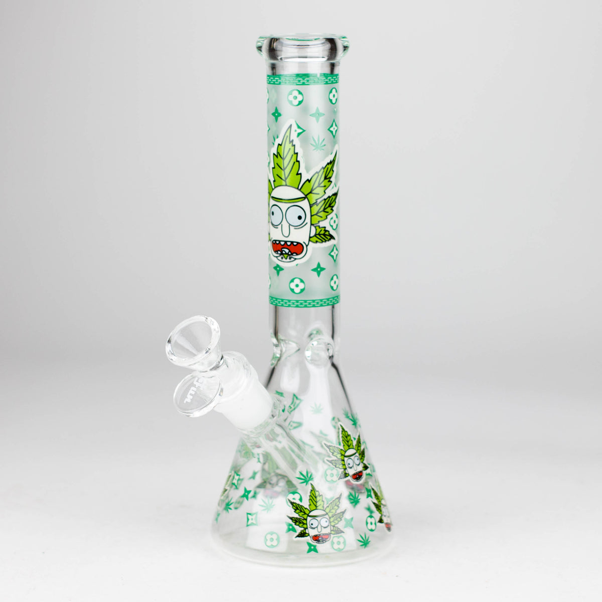 420 Rick Rick And Morty Glass Beaker Bong