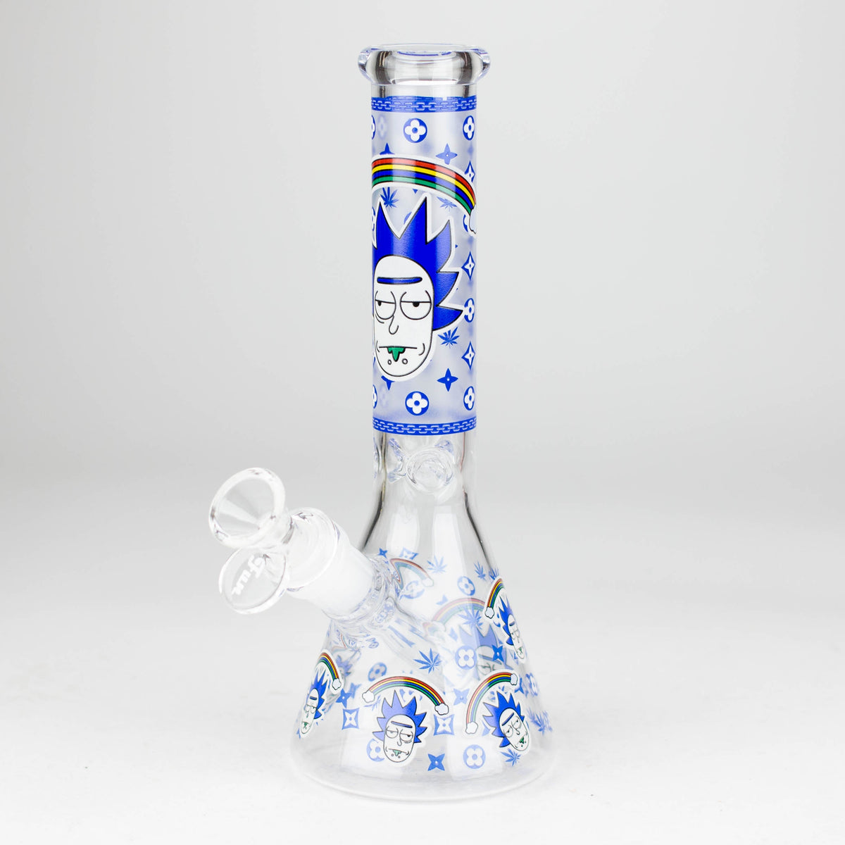 Chill Rick Rick And Morty Blue Bong