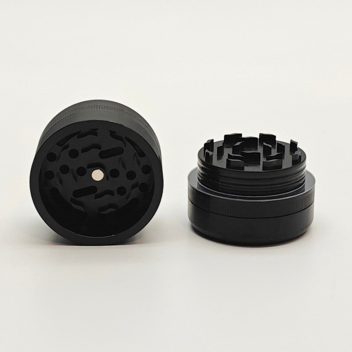 54mm Black Metal Herb Grinder from Fortune