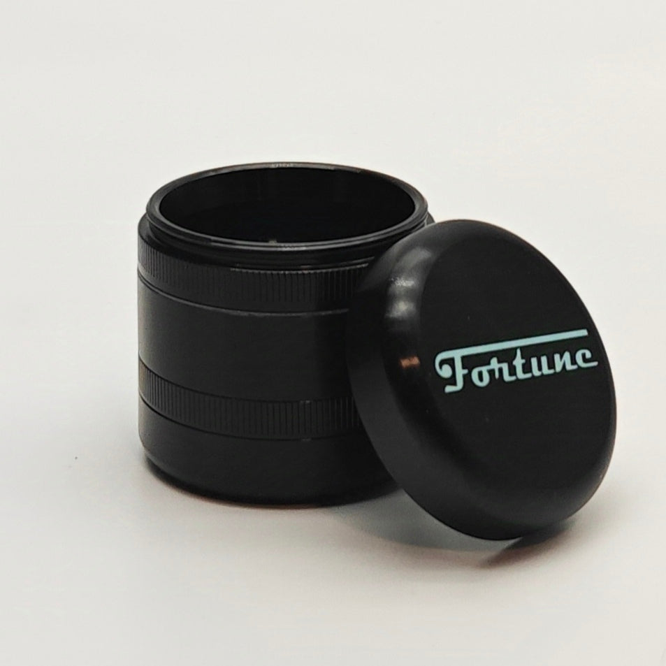 Fortune 6-Piece Black Metal Herb Grinder