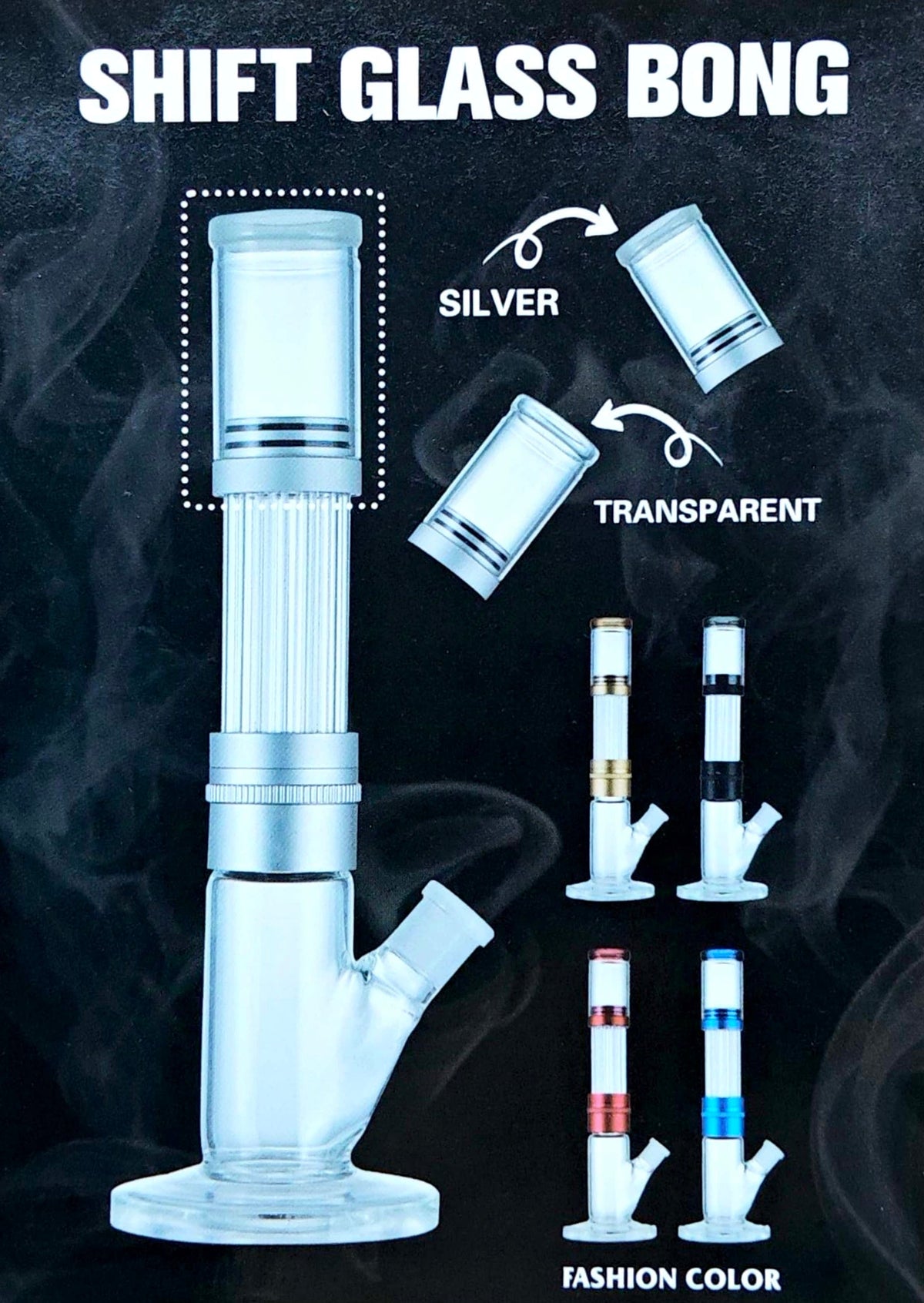 13.5" Detachable Airflow Straight Shooter Bong