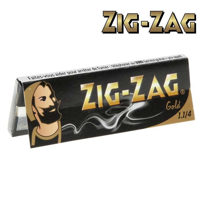 Zig-Zag | Gold Rolling Papers | Size 1.1/4_0