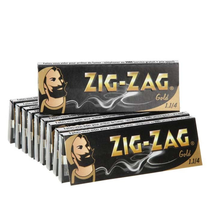 Zig-Zag | Gold Rolling Papers | Size 1.1/4_2