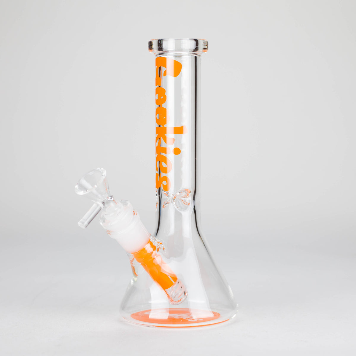 Orange 7.5 Inch Cookies Beaker Bong