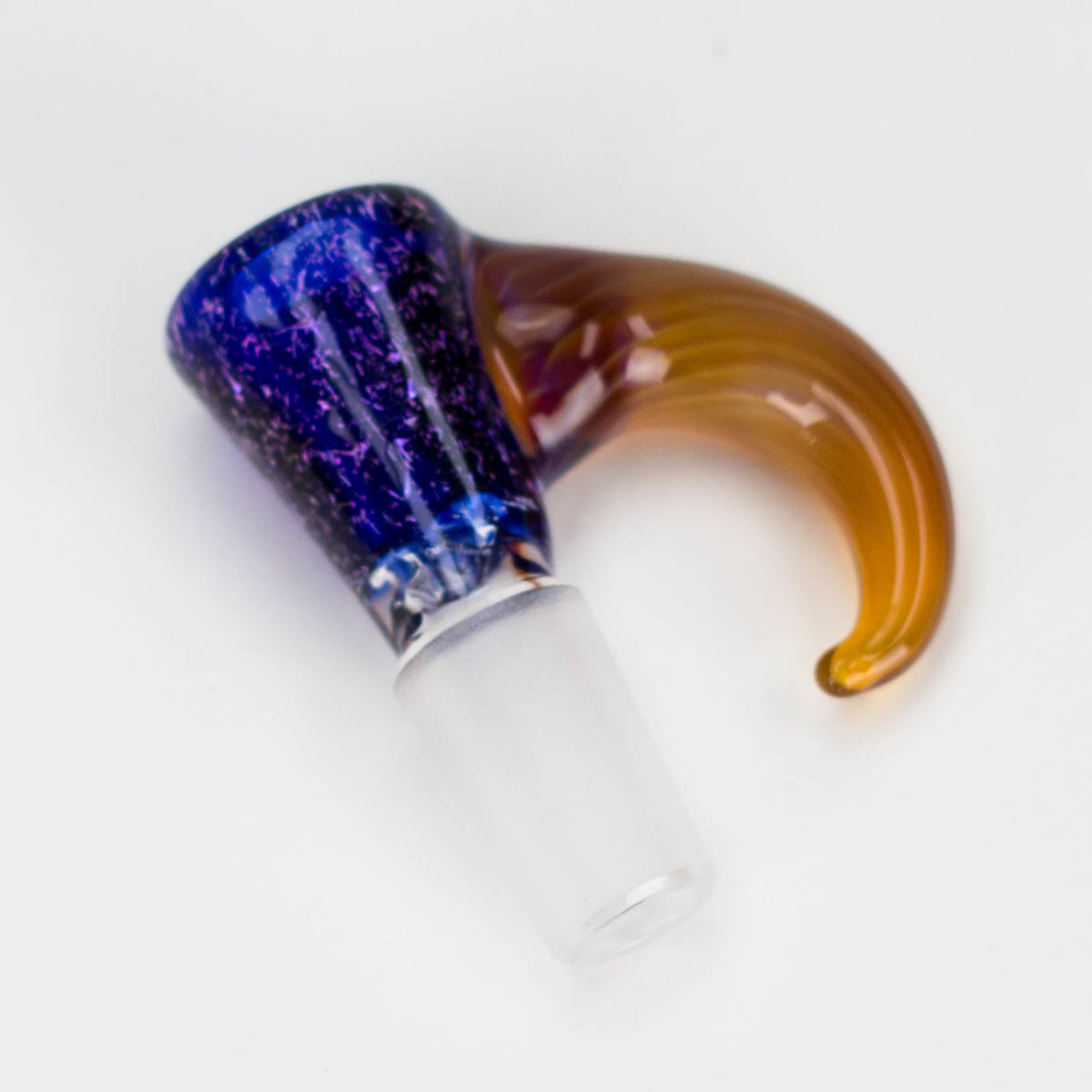 Dichroic 14mm Bowl Piece from Shine Glassworks in Yellow