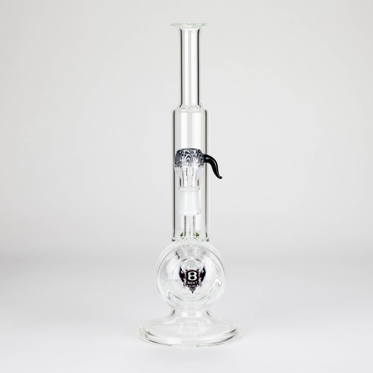 12 Inch Straight Tube Bong With Vertical Ring Perc