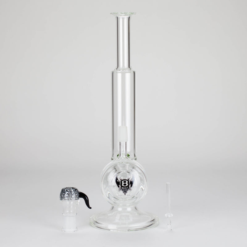 Straight Tube Bong With Vertical Ring Perc