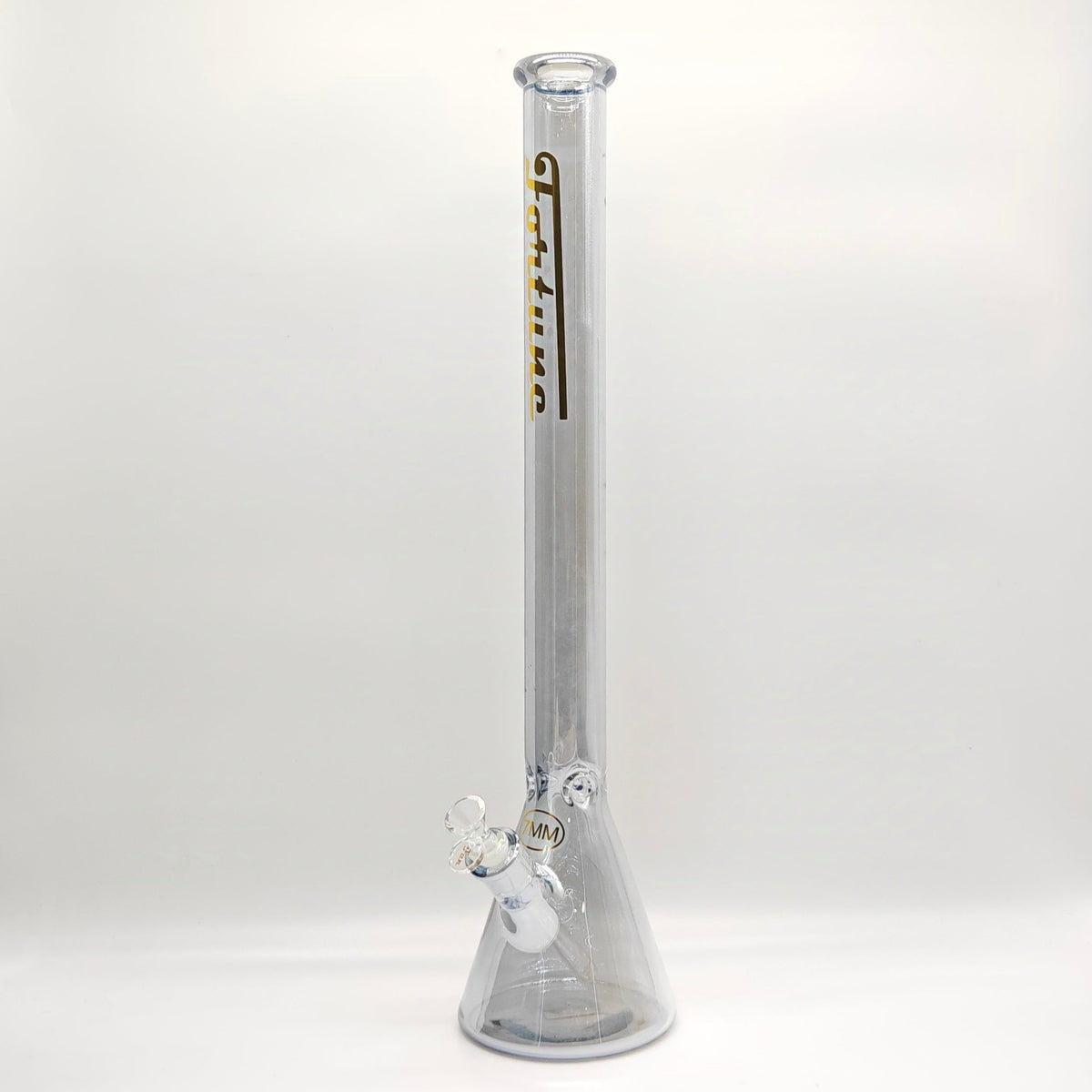 24 Inch Massive Sunset Beaker Bong in Silver by Fortune Glass