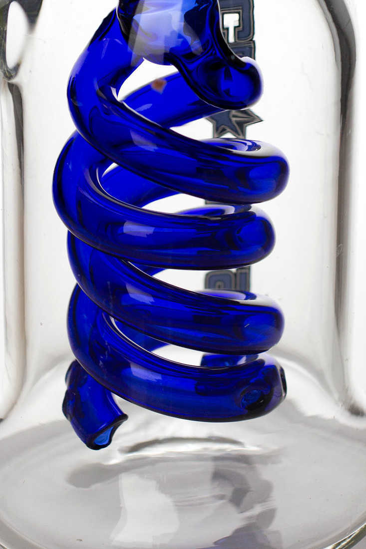 Double-Coil Diffuser Ash Catcher Close Up View In Blue